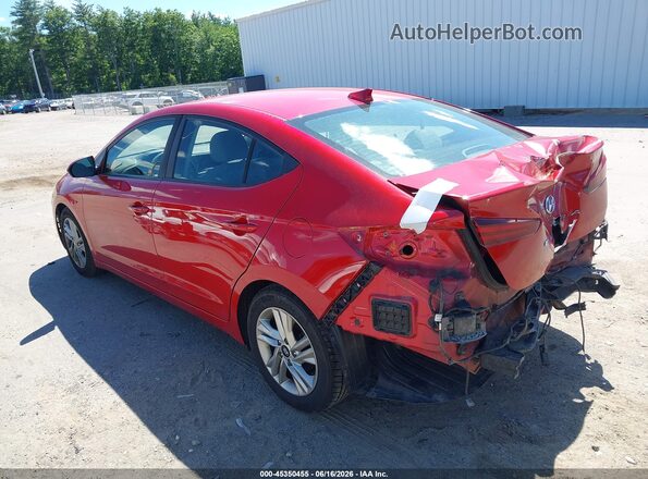 5NPD84LF7LH628047 2020 HYUNDAI ELANTRA Красный Задняя левая четверть