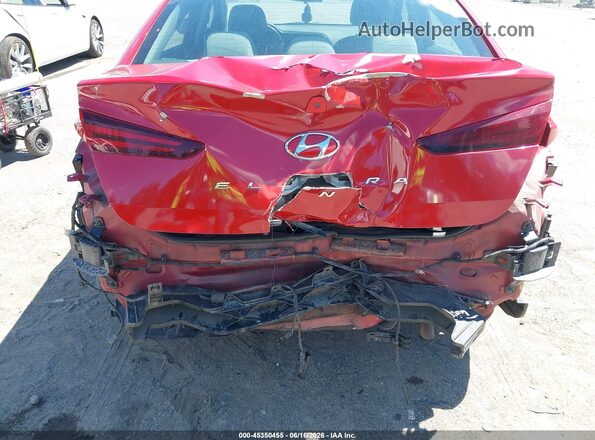 5NPD84LF7LH628047 2020 HYUNDAI ELANTRA Красный Вид спереди