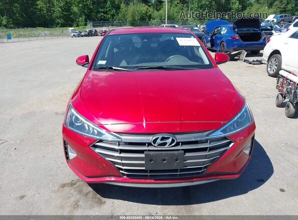 5NPD84LF7LH628047 2020 HYUNDAI ELANTRA Красный Вид задней части салона