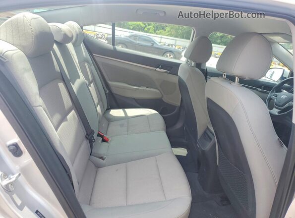 5NPD84LF8HH027379 2017 HYUNDAI ELANTRA Silver Rear seats view