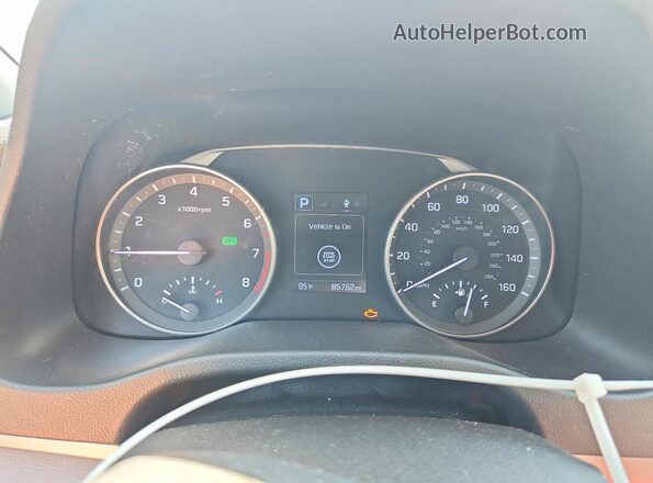 5NPD84LF8HH027379 2017 HYUNDAI ELANTRA Silver Instrument cluster view