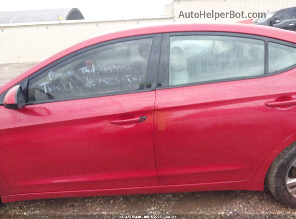 5NPD84LF8HH039113 2017 HYUNDAI ELANTRA Красный 