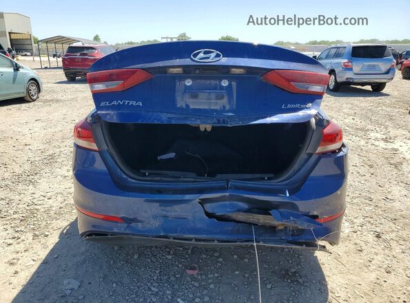 5NPD84LF8HH092622 2017 HYUNDAI ELANTRA Blue Հետևի տեսք