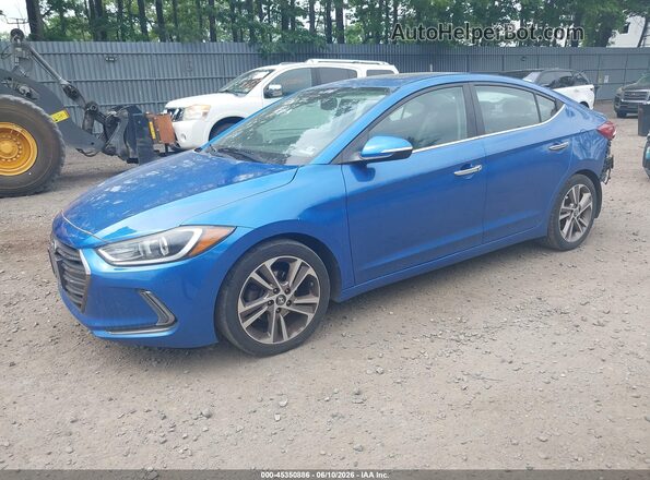 5NPD84LF8HH120287 2017 HYUNDAI ELANTRA Blue Передня ліва чверть