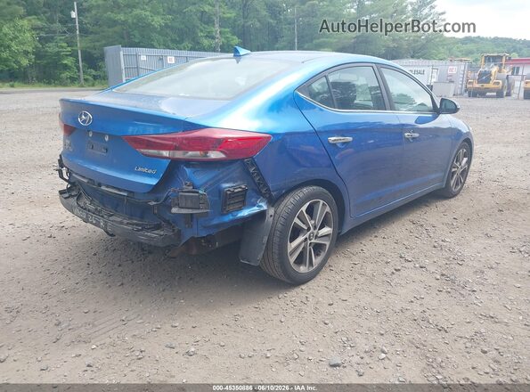 5NPD84LF8HH120287 2017 HYUNDAI ELANTRA Blue Задня права чверть