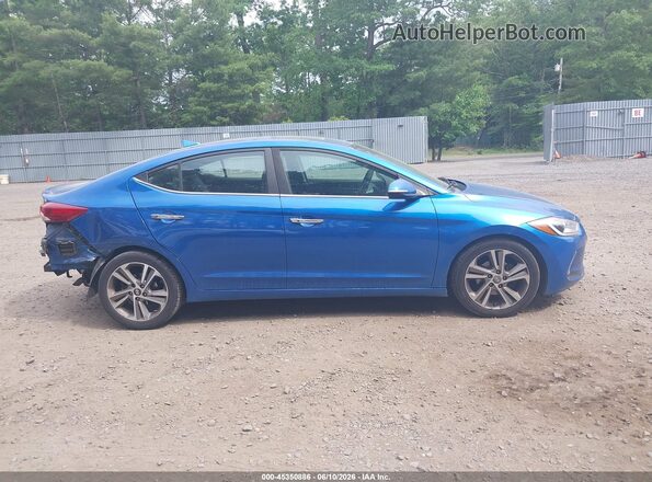 5NPD84LF8HH120287 2017 HYUNDAI ELANTRA Blue Вид задньої частини салону