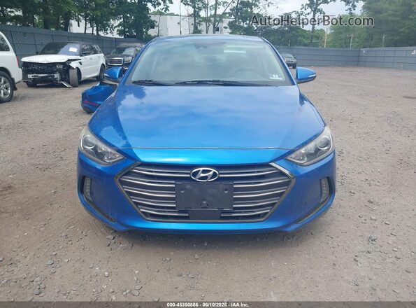 5NPD84LF8HH120287 2017 HYUNDAI ELANTRA Blue Вид щитка приладів