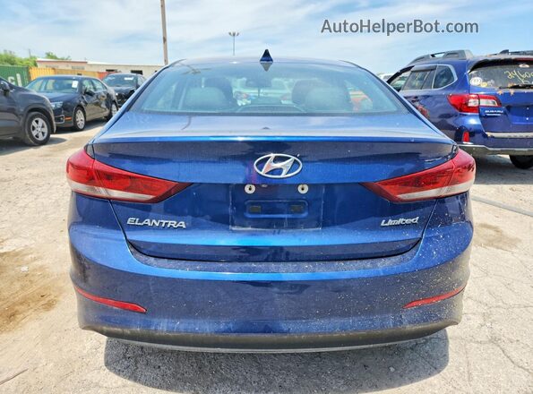 5NPD84LF8HH130205 2017 HYUNDAI ELANTRA Blue Vista trasera