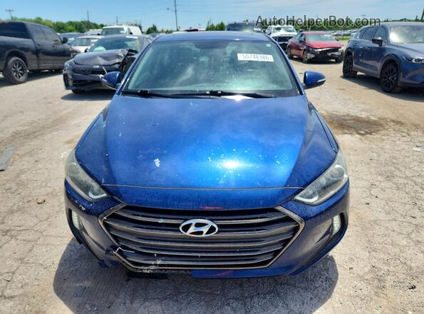 5NPD84LF8HH130205 2017 HYUNDAI ELANTRA Blue Vista frontal