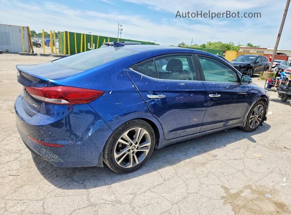 5NPD84LF8HH130205 2017 HYUNDAI ELANTRA Blue Trasero derecho