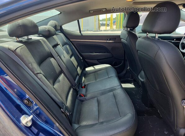 5NPD84LF8HH130205 2017 HYUNDAI ELANTRA Blue Vista de los asientos traseros