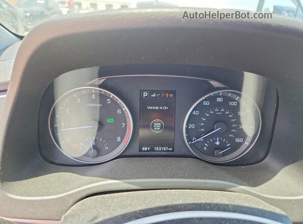 5NPD84LF8HH130205 2017 HYUNDAI ELANTRA Blue Vista del cuadro de instrumentos