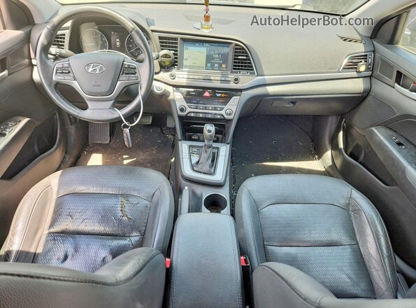 5NPD84LF8HH130205 2017 HYUNDAI ELANTRA Blue Vista del salpicadero