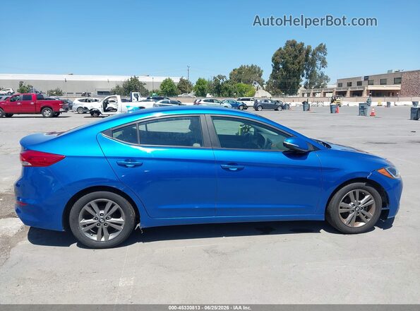 5NPD84LF8HH172437 2017 HYUNDAI ELANTRA Blue Սալոնի հետևի տեսք