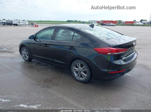 5NPD84LF8JH223649 2018 HYUNDAI ELANTRA Black უკანა მარცხენა