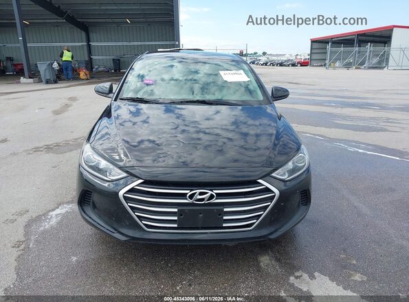5NPD84LF8JH223649 2018 HYUNDAI ELANTRA Black ხელსაწყოთა პანელის ხედი