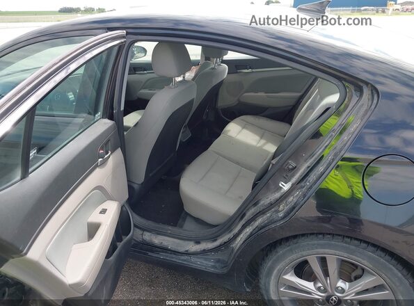5NPD84LF8JH223649 2018 HYUNDAI ELANTRA Black VIN კოდის სტიკერის ხედი