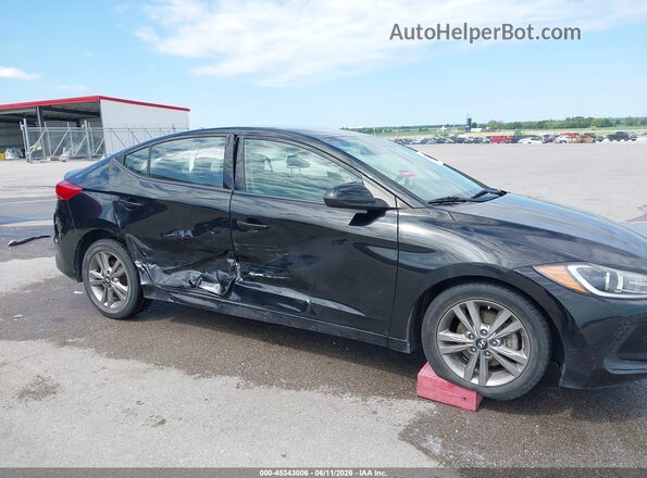 5NPD84LF8JH223649 2018 HYUNDAI ELANTRA Black წინა ხედი