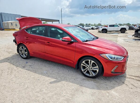 5NPD84LF8JH223747 2018 HYUNDAI ELANTRA Red Delantero derecho