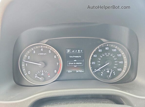 5NPD84LF8JH223747 2018 HYUNDAI ELANTRA Red Vista del cuadro de instrumentos