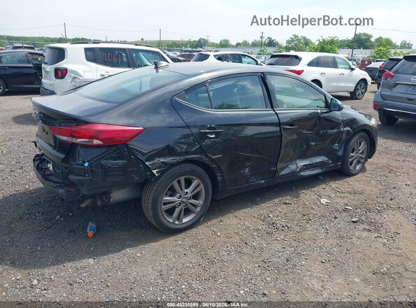 5NPD84LF8JH226566 2018 HYUNDAI ELANTRA Black Tył prawy