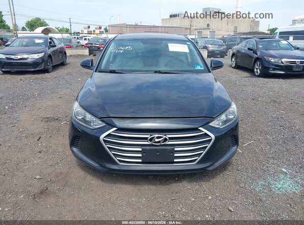 5NPD84LF8JH226566 2018 HYUNDAI ELANTRA Black Widok deski rozdzielczej