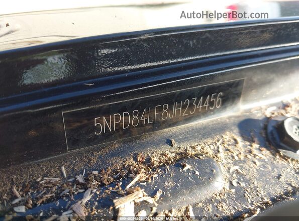 5NPD84LF8JH234456 2018 HYUNDAI ELANTRA Черный Вид подкапотного пространства