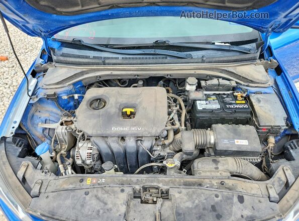 5NPD84LF8JH291658 2018 HYUNDAI ELANTRA Синий Вид задней части салона