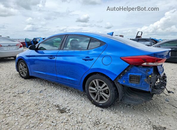 5NPD84LF8JH291658 2018 HYUNDAI ELANTRA Синий Задняя левая четверть