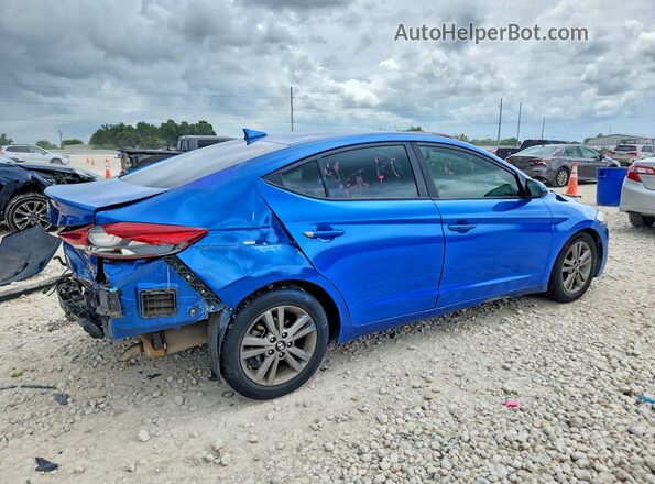5NPD84LF8JH291658 2018 HYUNDAI ELANTRA Синий Задняя правая четверть