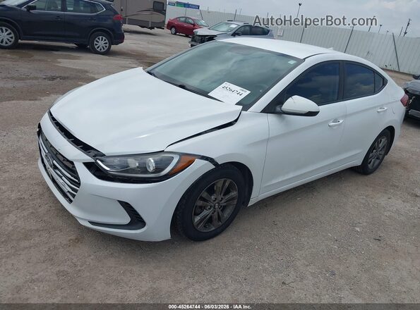5NPD84LF8JH294334 2018 HYUNDAI ELANTRA White Vista tres cuartos delantera izquierda