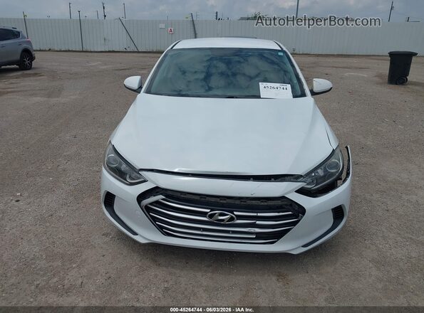 5NPD84LF8JH294334 2018 HYUNDAI ELANTRA White Vista del cuadro de instrumentos