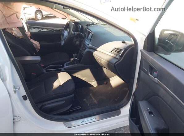 5NPD84LF8JH308555 2018 HYUNDAI ELANTRA White Widok wnętrza z przodu