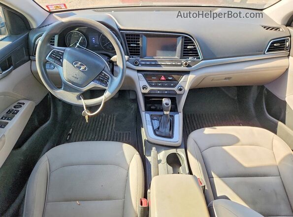 5NPD84LF8JH326408 2018 HYUNDAI ELANTRA Синий Вид панели приборов