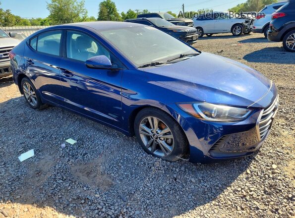 5NPD84LF8JH326408 2018 HYUNDAI ELANTRA Синий Передняя правая четверть