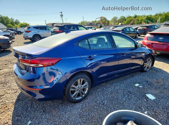 5NPD84LF8JH326408 2018 HYUNDAI ELANTRA Синий Задняя правая четверть