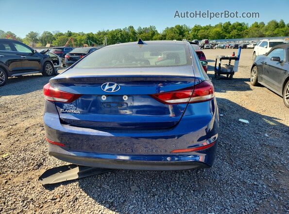 5NPD84LF8JH326408 2018 HYUNDAI ELANTRA Синий Вид сзади