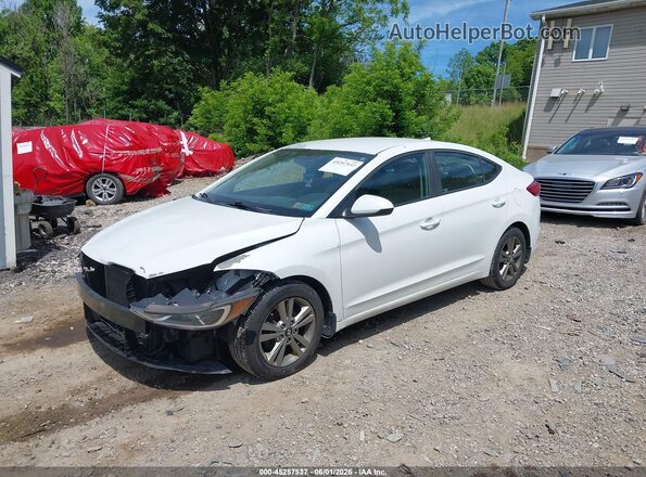 5NPD84LF8JH344861 2018 HYUNDAI ELANTRA White წინა მარცხენა ხედი სამი მეოთხედიდან