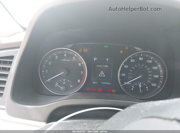 5NPD84LF8JH344861 2018 HYUNDAI ELANTRA White უკანა სავარძლების ხედი
