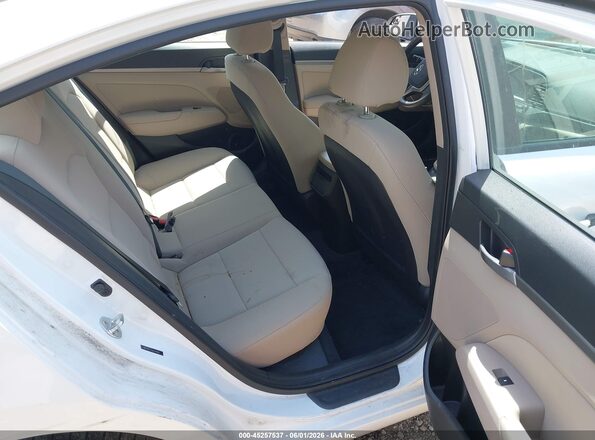 5NPD84LF8JH344861 2018 HYUNDAI ELANTRA White VIN კოდის სტიკერის ხედი