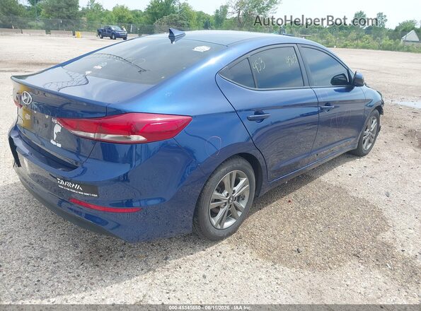 5NPD84LF8JH351907 2018 HYUNDAI ELANTRA Blue Задня права чверть
