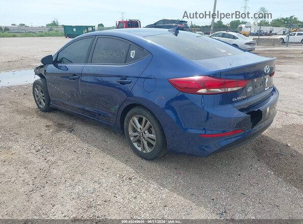 5NPD84LF8JH351907 2018 HYUNDAI ELANTRA Blue Задня ліва чверть
