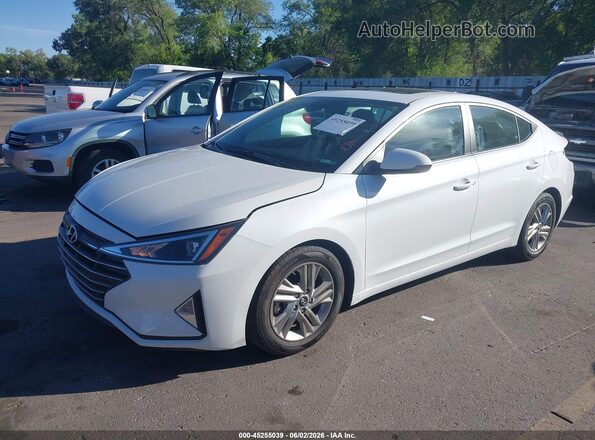 5NPD84LF8KH405109 2019 HYUNDAI ELANTRA White Front left