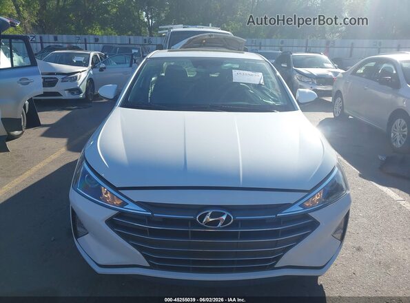 5NPD84LF8KH405109 2019 HYUNDAI ELANTRA White Instrument cluster view