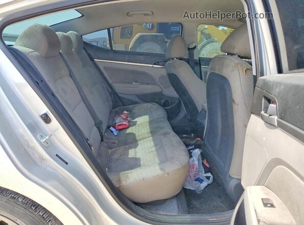 5NPD84LF8KH408088 2019 HYUNDAI ELANTRA Серебряный Вид задней части салона