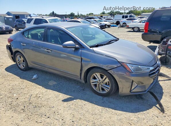 5NPD84LF8KH409368 2019 HYUNDAI ELANTRA Gray წინა მარჯვენა