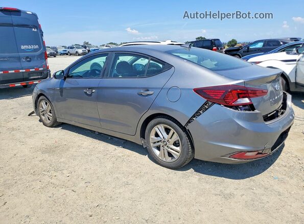 5NPD84LF8KH409368 2019 HYUNDAI ELANTRA Gray უკანა მარცხენა