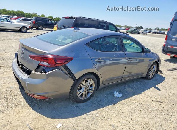 5NPD84LF8KH409368 2019 HYUNDAI ELANTRA Gray უკანა მარჯვენა