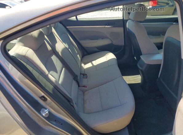 5NPD84LF8KH409368 2019 HYUNDAI ELANTRA Gray უკანა სავარძლების ხედი