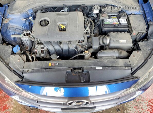 5NPD84LF8KH416224 2019 HYUNDAI ELANTRA Blue 